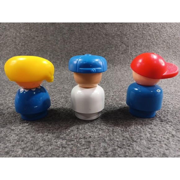 Vintage 1991 Fisher Price Little People School Bus Only Stop Sign Door Opens - Picture 15 of 16